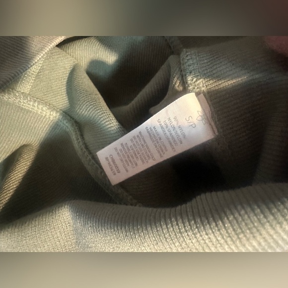 Harmony and Balance Green Ribbed Leggings Size Small - Picture 3 of 4